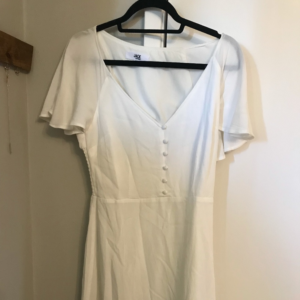 Simple white dress